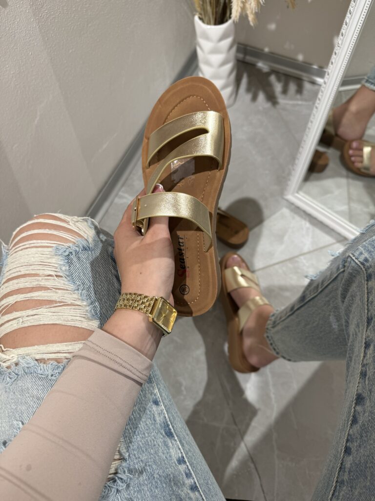 Sandále Gold